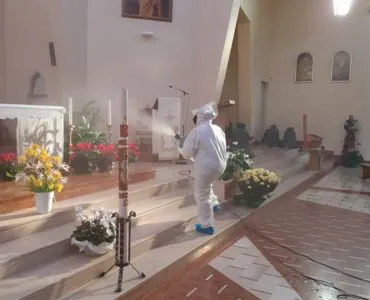 Sanificazione con nebulizzatore